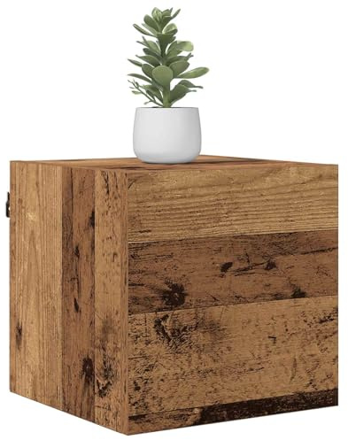 vidaXL TV-Schränk Altholz 30,5 x 30 x 30 cm Holzwerkstoff, Moderner Medienstand, rechteckiges Lowboard, Organizer für Wohnzimmer, effizienter TV-Schrank, zeitgemäßes Unterhaltungszentrum