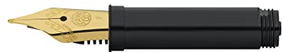Kaweco Steel Nib Insert 060 with Thread Gold for Fountain Pen I for Sport Liliput DIA2 Original Special Student Series I Exclusive Stainless Steel Gold-Plated Nib Replacement I Nib: F (Fine)