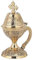 Encensoir en Bronze culte chrétien orthodoxe Grecque pour la liturgie, brûleur à encens (8599b)