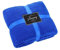 GC Super Soft Luxury Popcorn Textured Throws Fleece Blanket Sofa Bed Warm Large Settee (King :200Cm x 240Cm, Blue)