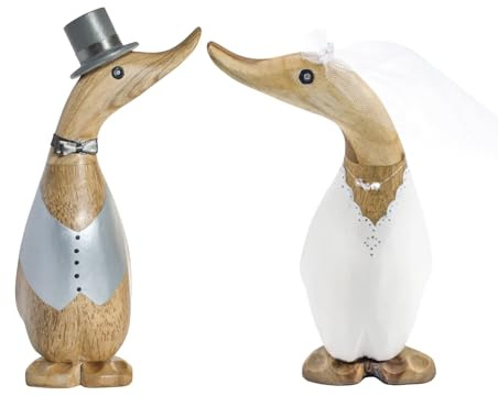 DCUK Hochzeitsenten. Braut und Bräutigam Enten aus