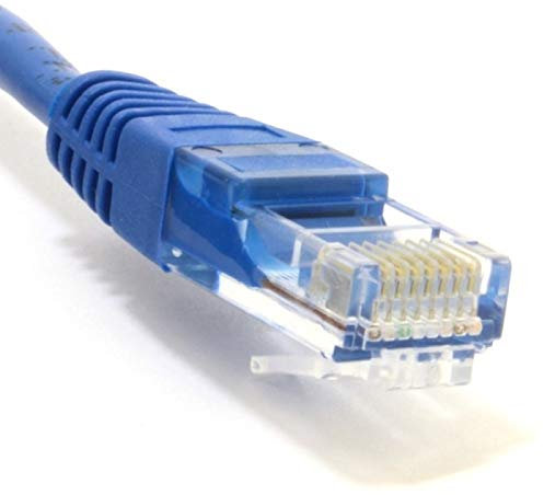 JAFSAL ONLINE 10m-20m Cat5e (enhanced) High Speed Ethernet Cable – Lan Network Cable with RJ45 Connector Lead – Ideal for Internet, Router, Modem, Smart TV, PC and Laptop –20m Blue