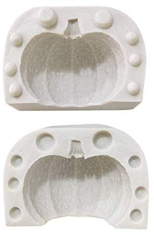 TheStriven Moule en Silicone 3D Citrouille d'Halloween Moule à Gâteau en Silicone Antiadhésif Halloween avec Citrouille pour Savon, Décoration d'Halloween, Fondant gâteau, Chocolat et Sucre