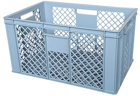 kanister-vertrieb® 5er SET Bäckerkisten 600x400x320mm, Bäckerkiste, Brotkiste, Brotkörbe, Brötchenkiste, Aufbewahrungsbox offen, 60x40x32cm, Stapelbehälter, Eurobehälter, Stapelkisten grau