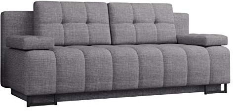 Mirjan24 Schlafsofa Terkaz mit Bettkasten, Polstersofa, Couch, Bettsofa, Sofa mit Schlaffunktion, Metallfüße, Bettfunktion, Couchgarnitur (Lux 05)