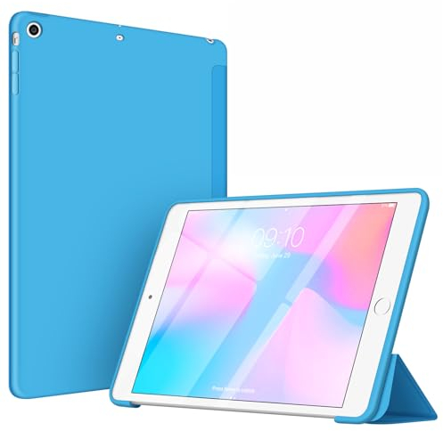VAGHVEO Cover per iPad Mini, Custodia Ultra Sottile e Leggere, Case con Morbido TPU Soft Paraurti Smart Cover, Funzione Auto Sleep per Apple iPad Mini 1 2 3, Blu
