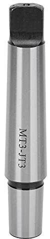 Eujgoov MT3 to JT3 Drill Adapter Flat End Drill Chuck Rod Morse Taper Adapter Accessory for Lathes Drilling Machine