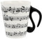 eKsdf Lustige Keramik Kaffeetasse Musik Kaffeebecher mit schwarz Bass förmigen Griffe Porzellan Musik Becher Teetasse Kakaotasse Geschenktasse für Männer Frauen Musikliebhaber (Type-3(400ml)