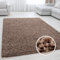 Miovani Hochflor Teppich 120 x 170 cm Mokka Braun - Besonders weicher Shaggy Teppich in vielen Farben & Größen für Dein gemütliches Zuhause - Teppich Wohnzimmer & Schlafzimmer