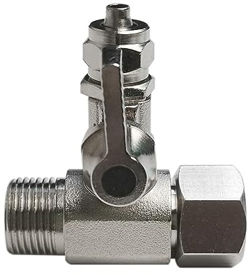 PAROAD 3/8 auf 3/8 auf 1/4 Zoll OD T-Stück Absperrhahn Absperrventil Adapter, für Wasserfilter/Umkehrosmose/Side-by-Side Kühlschränke, zum Anschluss von 2 Geräten