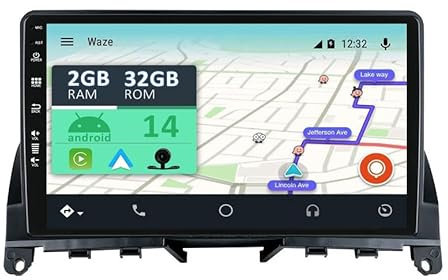 YUNTX [2GB+32GB] Android 14 Autoradio mit Navi für Benz C Klasse | W204 C200 C230 C250 C300 C350 (2008-2010)-9 Zoll Touchscreen-mit Kamera-DAB/GPS/CarPlay/Android Auto/Bluetooth 5.0