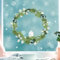Fensterbild Weihnachten Weihnachtskranz Eukalyptus Deko Winter Schneeflocken Stern Holzoptik Fensteraufkleber Fensterdeko, 3. A2 Bogen