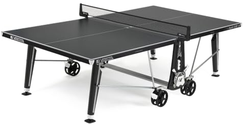 CORNILLEAU - Black Code ID 2 - Outdoor Tischtennisplatte - Wetterfest - Klappbar - Robust - 5 mm Melaminharzplatte - 16 Sicherheitspunkte