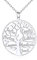 Custom4U Collier Pendentif Arbre de Vie Prénom Personnalisé Ras du Cou Prénom Gravé Arbre Généalogique