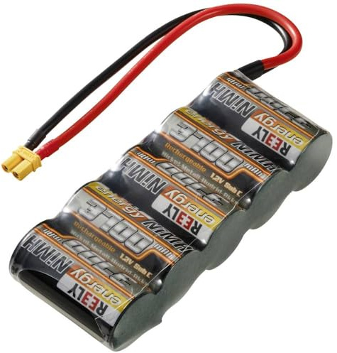Reely Modellbau-Akkupack (NiMh) 6 V 3700 mAh Zellen-Zahl: 5 Sub-C Side-by-Side XT30