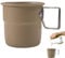 Mango plegable para taza de camping, taza plegable de acero inoxidable | Vasos Portátiles de Acero Inoxidable 300ML - Equipo de cocina para campamento, taza para acampar, taza para acampar multifuncio
