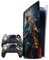 Skin en vinyle 3M™ de qualité supérieure pour console et manettes PS5 (Original) Application facile, sans bulles, résistant aux rayures, retrait sans résidus | Skin de jeu personnalisé (Combat)
