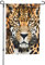Gartenflagge mit Tier-Leopardenmuster, 30,5 x 45,7 cm, interessante Gartenflagge, Hof, Veranda, Haus, Flagge, doppelseitig, Gartendekoration