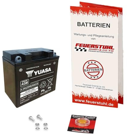 Batterie passend für Aprilia SX 50 Limited Edition, 2014-2017, wartungsfrei | AGM, einbaufertig, startklar, auslaufsicher, Erstausrüsterqualität von Yuasa, inkl. 7,50€ Batteriepfand