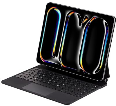 Seagtigau Magic Keyboard Case for iPad Pro 11 inch 2024 (M4), Magnetic Keyboard Case with Multi-Touch Trackpad, Backlit, Lightweight (Black, iPad Pro 11 M4 2024)