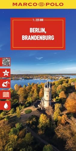 MARCO POLO Reisekarte Deutschland 04 Berlin, Brandenburg 1:225.000: Straßenkarte und Autokarte mit sehenswerten Strecken, Highlights und digitaler Erweiterung
