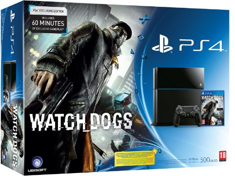 Sony PS4 Console with Watch Dogs (PS4)