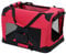 pro.tec Faltbare Hundetransportbox Gr. M 42 x 42 x 60cm Transportbox Katzenbox Hundebox Rot Pflegeleicht