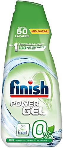 Finish Gel 0% Ecolabel Produit Lave-Vaisselle - Gel Détergent 900 ml
