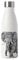 Maxwell & Williams - Bouteille Isotherme Double Paroi en Inox 18/8, Dessin Fleuri d'Éléphant d'Afrique, Collection Marini Ferlazzo, 500 ml - Blanc