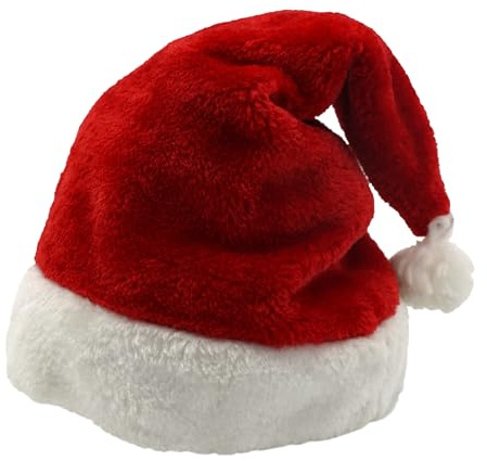 Makotex 1 bis 100 Weihnachtsmützen Nikolausmützen Weihnachtsmann Mütze Weihnacht ca. 28x42 (20, Polyester)