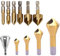 11pcs Countersink Drill Bit Deburring Metal Wood Drill Bit Set, Stainless Steel Remove Burr Tools, 90 Degree Center Punch Tool Set For Wood Quick Change Bit