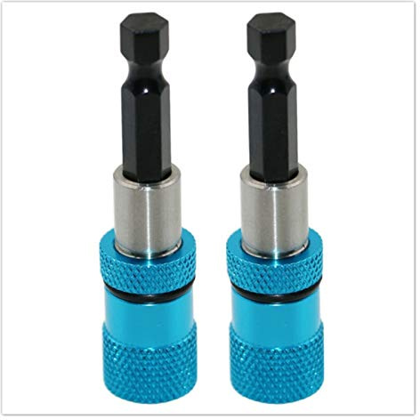 LiMePng 2 pz 1/4 Hex Shank Trapano Elettrico Drill Magnetico Cacciavite a Punta portataggio Attrezzo in Acciaio Inossidabile Magnetism Limiti Regolabile Asta di Estensione Regolabile LiMePng