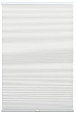 GARDINIA Wabenplissee Concept Thermo-Abdunklung, Blick-und lichtundurchlässiges Faltrollo, Alle Montage-Teile inklusive, EASYFIX Plissee verspannt mit Zwei Bedienschienen, Weiß, 90 x 130 cm (BxH)