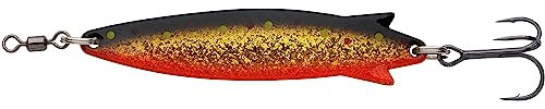 Abu Garcia Toby Spoon Señuelo de Pesca | Señuelo Legendario para Depredadores de Agua Dulce y Salada | Acción Irresistible para lucios, truchas, salmones, percas y más | Sunset, 9 cm