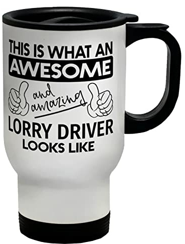 Shopagift This is What an Awesome and Amazing Lorry Driver Looks Like Travel Mug Cup