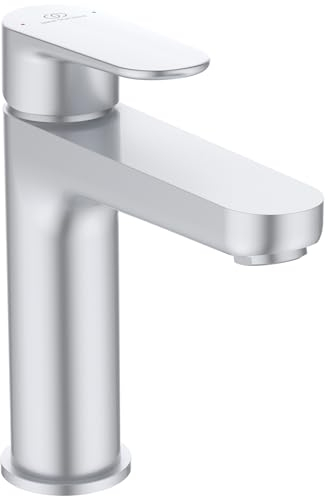 Ideal Standard - Cerafine O, Mitigeur monocommande pour lavabo, bouche de distribution fixe, Matt silver