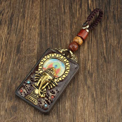 HXSCOO Schmuck DIY Einfache Ebenholz Nepal Auto Anhänger Griff Stück Nepal Kupfer Perle Schlüsselanhänger Beliebte Anhänger (Color : Style6)