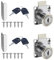 2 Piezas Cerraduras de Armario con Llave, Cerraduras para Muebles de 22 mm, Cerraduras de Leva, Cerraduras de Taquilla de Acero Inoxidable con Llave, para Cajones y Armarios