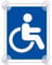 Rollstuhlfahrer Schild für Auto mit 4x Saugnapf - Rollstuhl Saugnapfschild aus Acrylschild - Behindertenschild Autoschild für Windschutzscheibe 90x120mm
