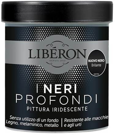 Libéron - Les Noirs Profonds - Peinture Irisée - Nouveau Noir Brillant - 0,5 L
