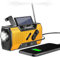 SVP Tech - Radio de Emergencia Portátil Solar y a Pilas – Dinamo, Manivela, Linterna LED, FM/Am, USB, Power Bank 2000mAh, Radio de Supervivencia para Apagones, Camping, Kit Solar de Emergencia