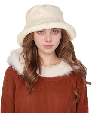 Manfnee Leopard Eimer Hut PU Leder Eimer Hüte Sonnenhut Reversible Packable Fishing Cap für Frauen Männer