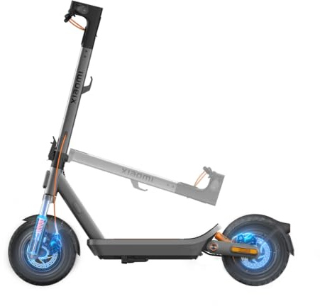 Xiaomi Patinete Eléctrico Serie 6, Autonomía 25-75 km | Velocidad Máxima 25 km/h, Neumáticos Sin Cámara 10-12 Pulgadas, Suspensión, Doble Freno, Plegable, Control Por Aplicación