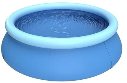 rightclick Inflatable Swimming Pool | Outdoor Family Garden Swimming Pool | Inflatable Paddling Pools for Kids Toddlers Adults | Fast Set Ground Swimming Pool & Large Round Summer Pool. (8ft)