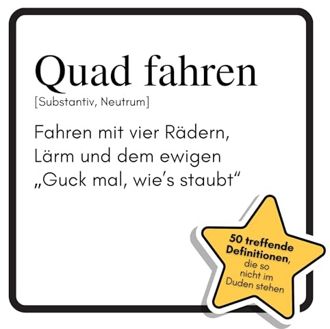 Quad fahren: Fahren mit vier Rädern, Lärm und dem ewigen „Guck mal, wie’s staubt“. Das lustige Geschenkbuch für Mann, Frau, Kollege, Freund zu Geburtstag, Weihnachten