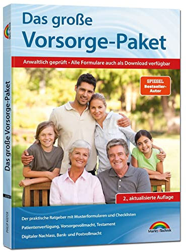 Das große Vorsorge Paket: Patientenverfügung, Testamente, Betreuungsverfügung, Vorsorgevollmacht - Neuauflage - Mit Formularen und Ausfüllhilfen: ... ... 2025 - Mit Formularen und Ausfüllhilfen