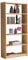 TiCAA Standregal Bücherregal Kiefer Natur H179cm