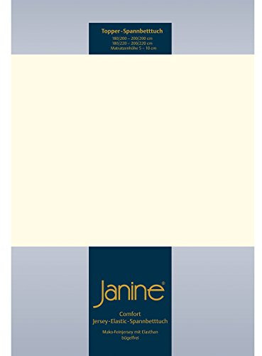 Janine 5001 Topper-Spannbetttuch Elastic 140/200 bis 160/220 cm Natur Fb. 07