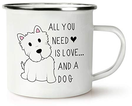 ALL YOU NEED IS LOVE E A Dog rétro SMALTO TAZZA