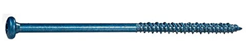 5/16 x 4 TorqueMaster Blue Ruspert Star Drive Pan Head Masonry Screws, 50 Pieces, Concrete Screws, Rust Resistance, for Exterior & Lumber Applications, Durable Alloy Steel